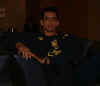 Cano relaxing in a sofa
